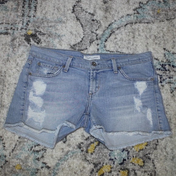 James Jeans shorty joy ride light denim distressed, frayed shorts